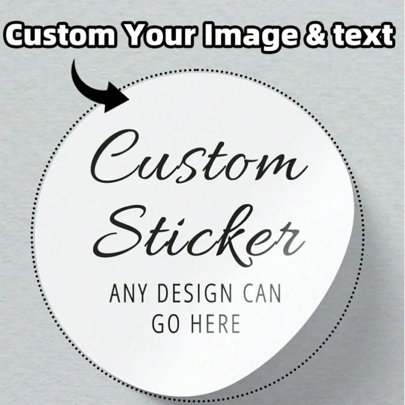 Label Sticker Round - Adesivos redondos personalizados, etiquetas personalizadas, adesivos