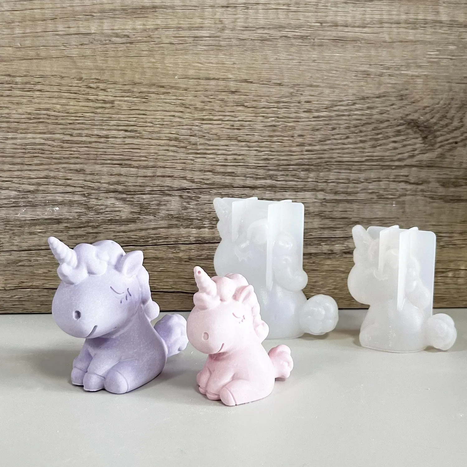 Candle Making Supplies Wholesale - 3d geométrico silicone unicórnio gato veado