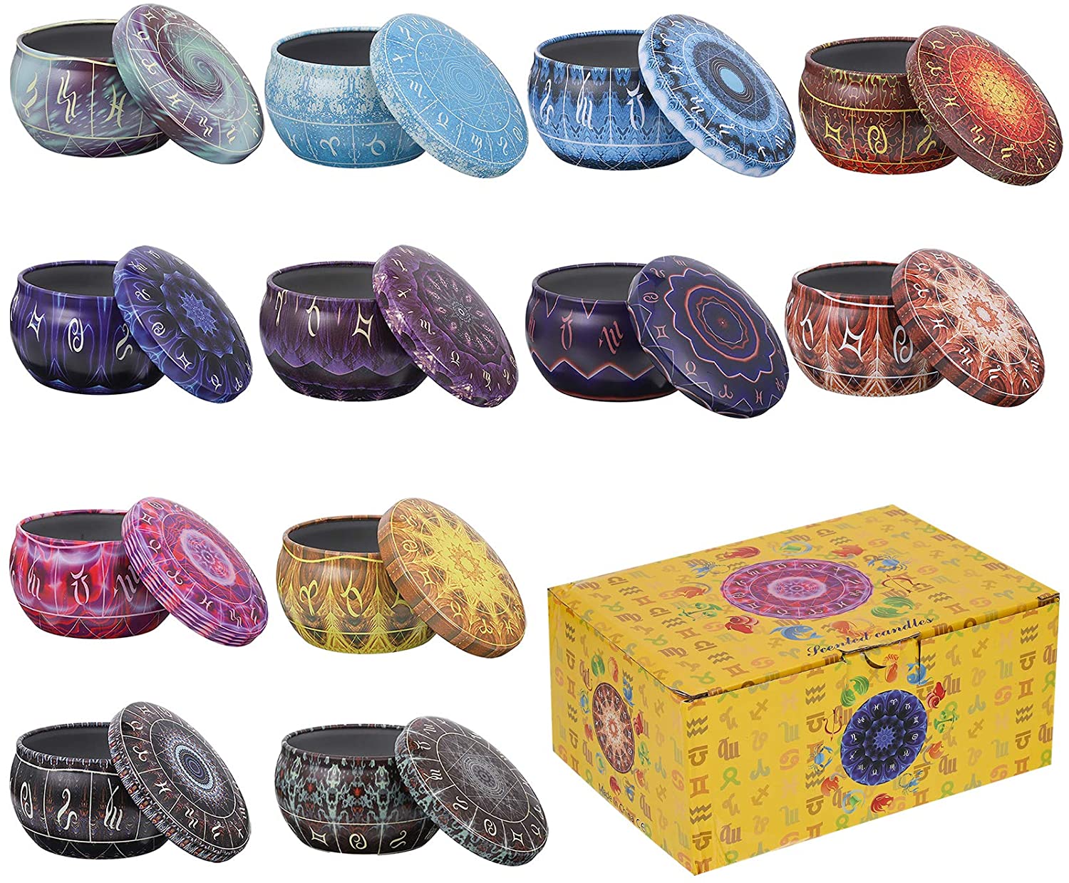 Candle Making Jars With Lids - 12 pacotes de latas de velas