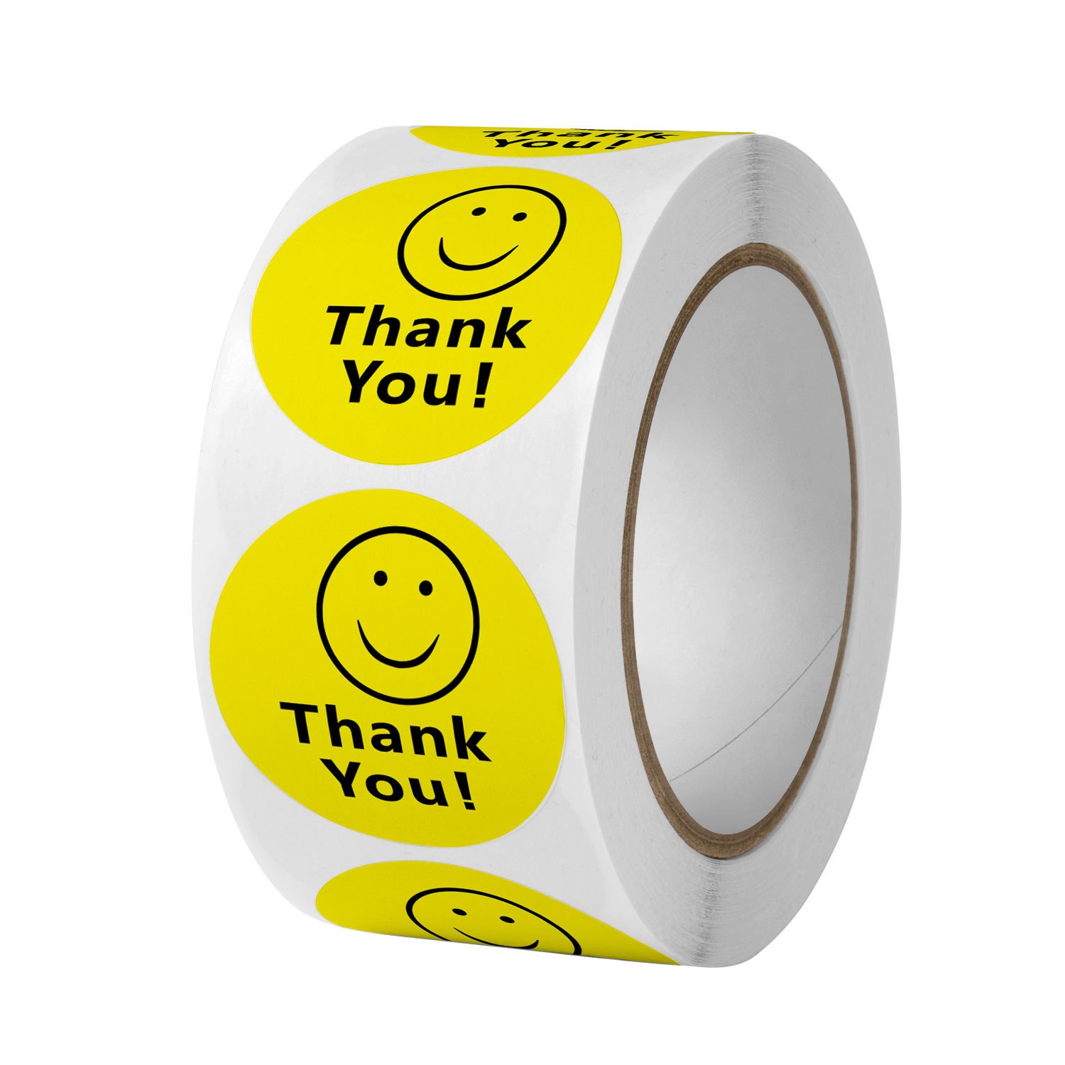 Label Sticker Round - Adesivos de agradecimento de sorriso, adesivos