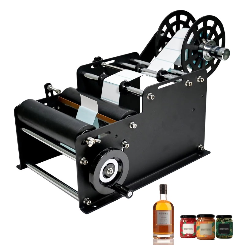 Label Sticker Round - Máquina manual de rotulagem de garrafas