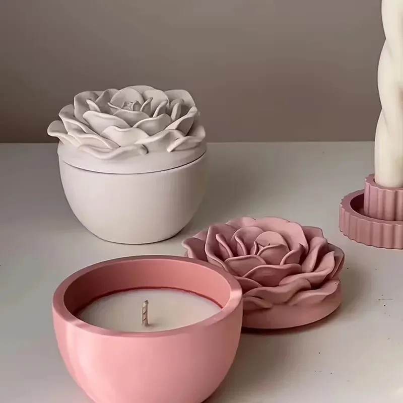 Molde de silicone de alta qual - Candle Making Jars With Lids avaliação e preço
