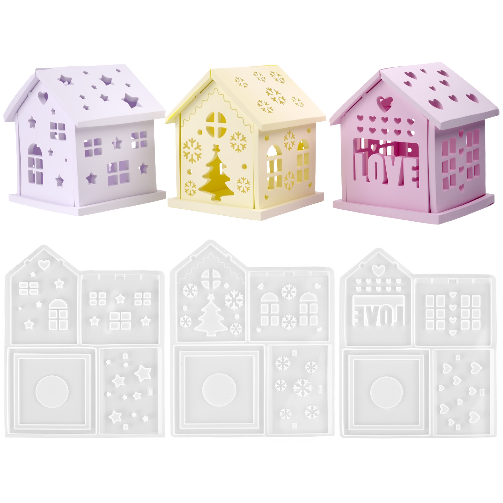 Casa 3d molde de silicone diy  - Candle Making Class avaliação e preço