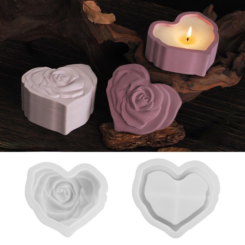 Molde de silicone em formato d - Candle Making Jars With Lids avaliação e preço