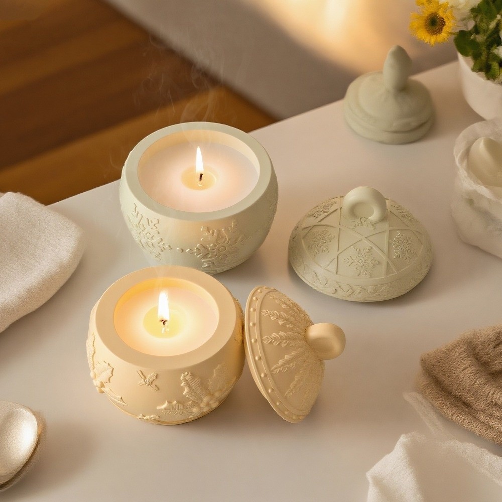 Novo Molde de Silicone para Po - Candle Making Jars With Lids avaliação e preço