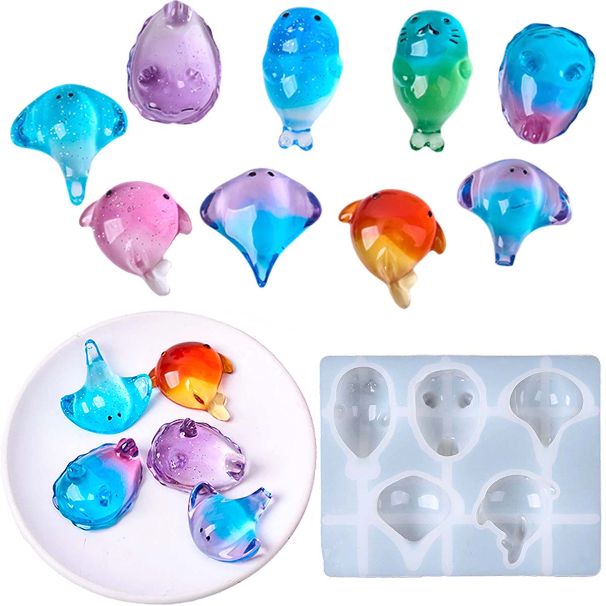 Molde de Silicone 3D de Raia M - Candle Making Class avaliação e preço