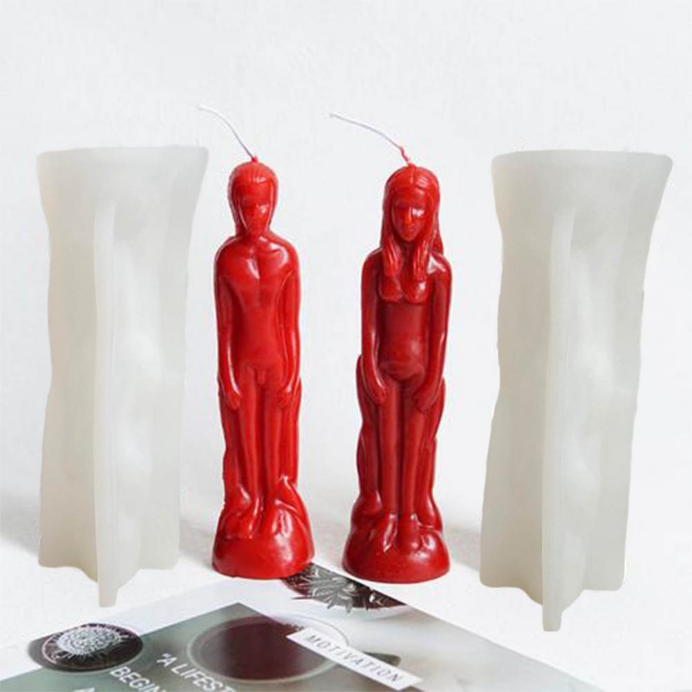 Diy molde de vela humanóide mo - Candle Making Supplies Wholesale avaliação e preço