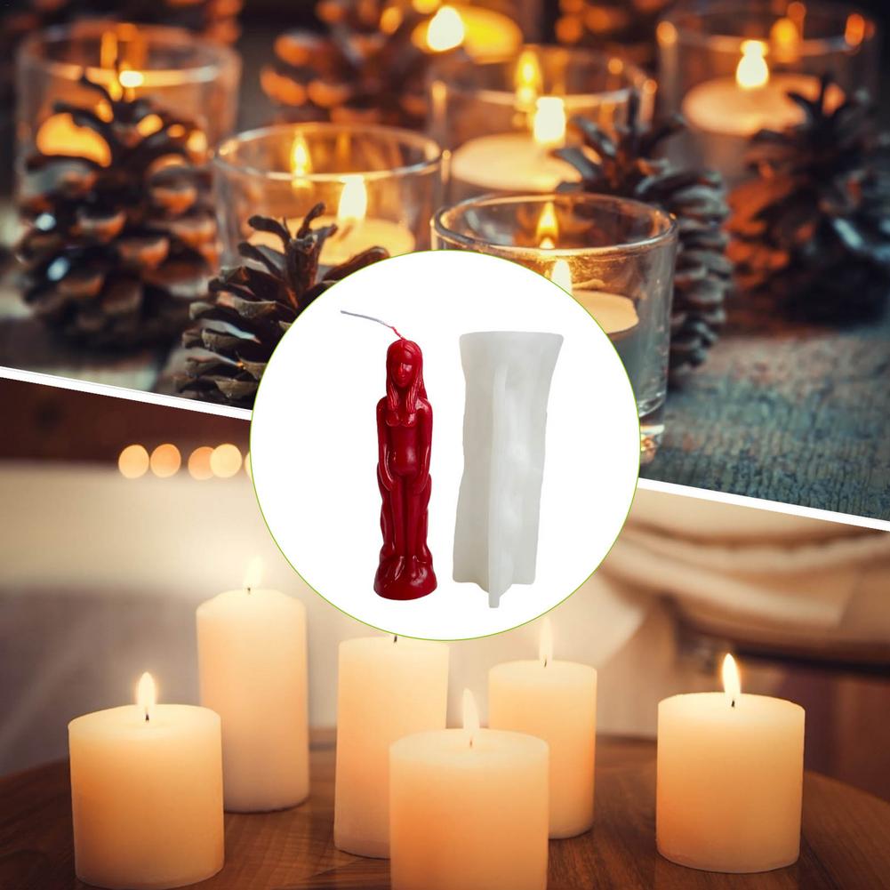 Diy molde de vela humanóide mo - Candle Making Supplies Wholesale avaliação e preço