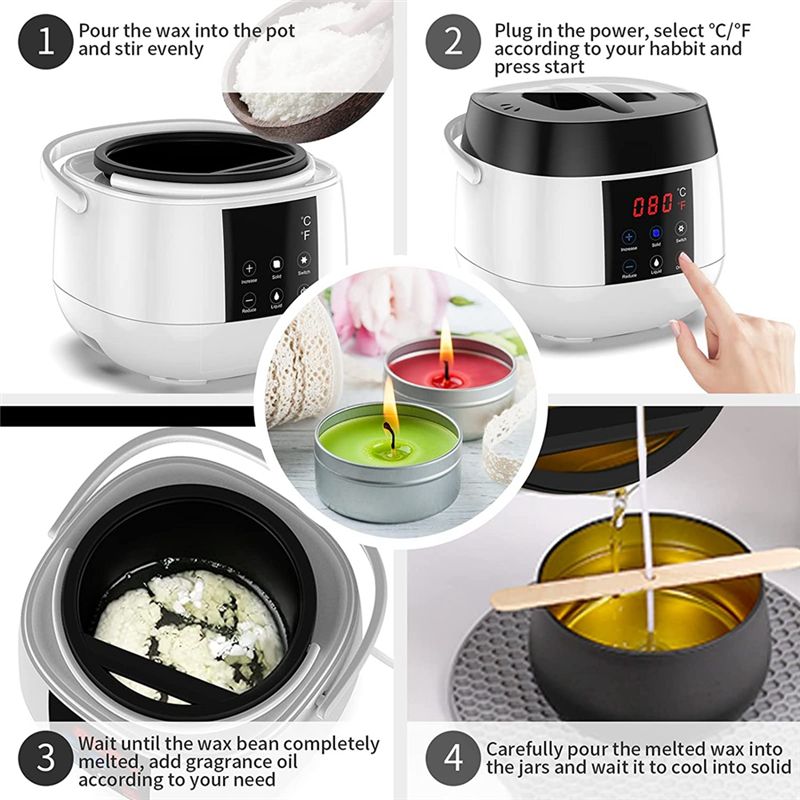 Panela de fusão de cera para f - Candle Making Temperature avaliação e preço