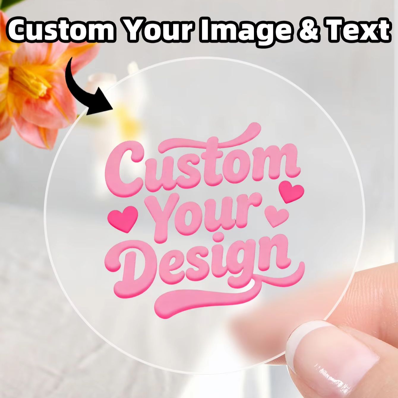 1-90PCS Adesivos Redondos Tran - Label Sticker Round avaliação e preço