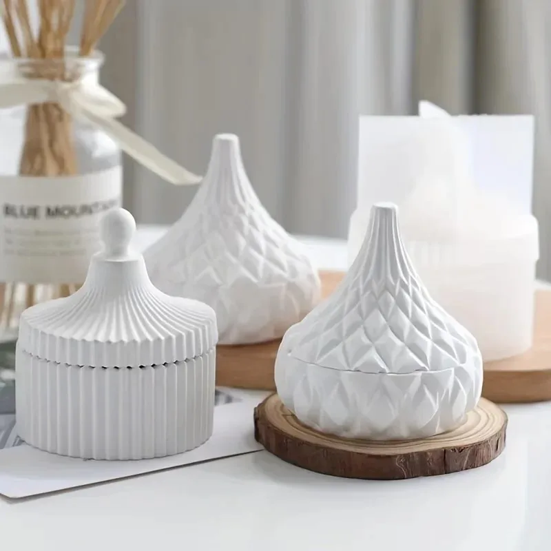 2 peças de molde de silicone p - Candle Making Jars With Lids avaliação e preço