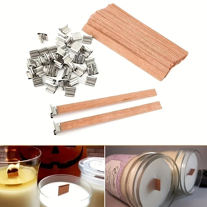 1-5 Pacotes de Pavios de Madei - Wood Wick Crackle avaliação e preço